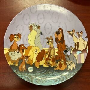 Lady and the Tramp porcelain plate